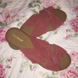 Bamboo Sandals in Mauve